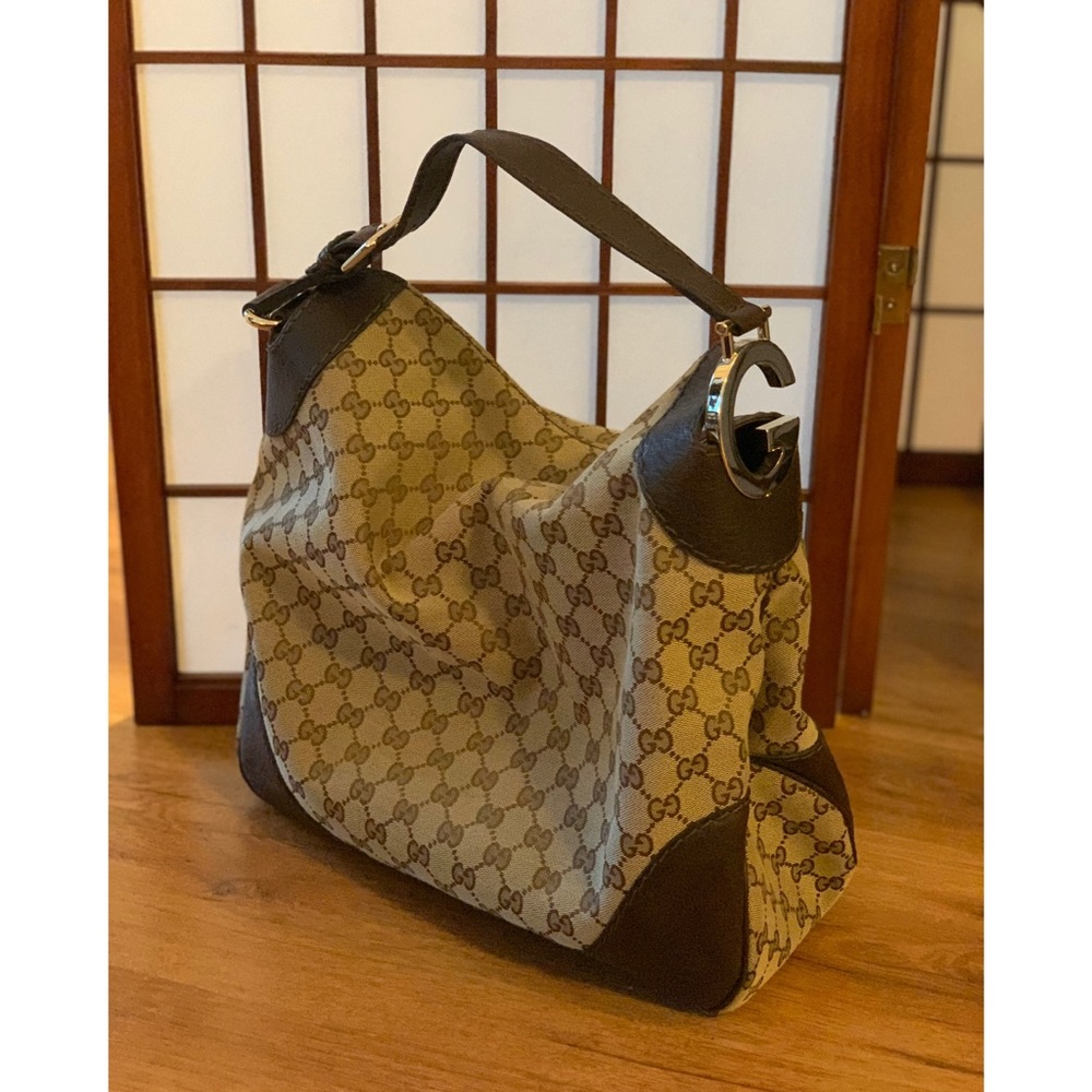 Gucci canvas tote bag